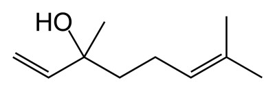 Linalool (3,7-Dimethyl-1,6-octadien-3-ol, linanlylalcohol)