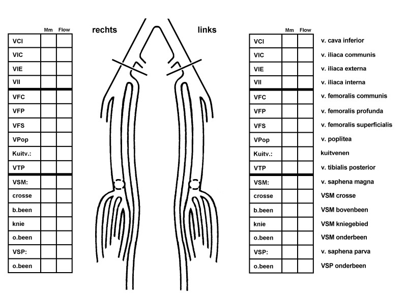 Duplex uitslag schematisch
