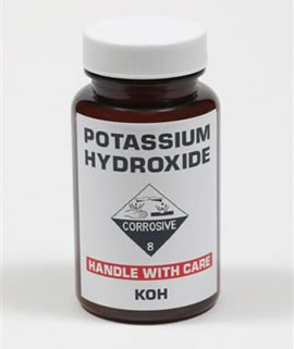 KOH, kalium hydroxide, Potassium hydroxyde
