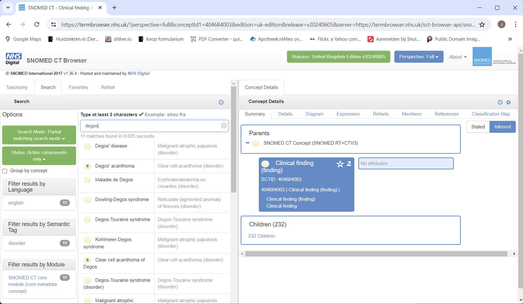 SNOMED diagnosesysteem