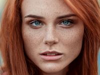 Red hair and freckles