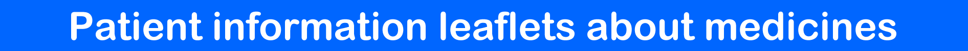 Patiëntenfolders over geneesmiddelen